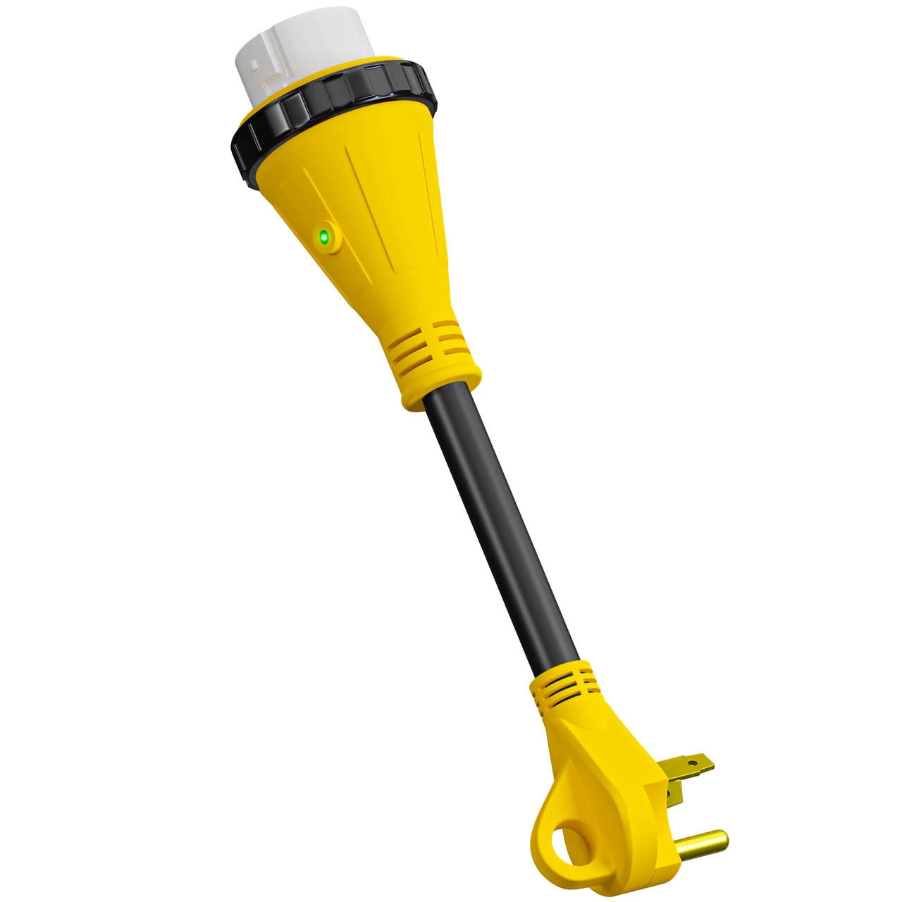 Power Cord Plug Adapter 30 Amp Male To 50 Amp Twist To Lock Female 12" RV Electrical Converter Cord Cable With LED Indicator Light 12 Power Cord Plug Adapter 30 Amp Male To 50 Amp Twist To Lock Female 12" RV Electrical Converter Cord Cable With LED Indicator Light - Image 10