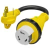 Power Cord Plug Adapter 30 Amp Male To 50 Amp Twist To Lock Female 12" RV Electrical Converter Cord Cable With LED Indicator Light -RV accessories leisure cords power cord plug adapter 30 amp male to 50 amp twist to lock female 12 rv electrical converter cord cable with led indicator light 65437.1683695273