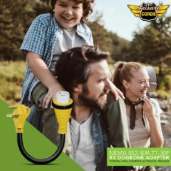 Power Cord Plug Adapter 30 Amp Male To 50 Amp Twist To Lock Female 12" RV Electrical Converter Cord Cable With LED Indicator Light 25 Power Cord Plug Adapter 30 Amp Male To 50 Amp Twist To Lock Female 12" RV Electrical Converter Cord Cable With LED Indicator Light -RV accessories leisure cords power cord plug adapter 30 amp male to 50 amp twist to lock female 12 rv electrical converter cord cable with led indicator light 67026.1677813485