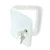RV Camper Trailer Motorhome Power Cord Hatch Electrical Access Door (White-1803SW)