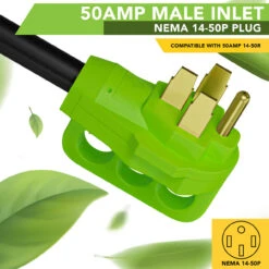 RV Y Adapter Cord 50 Amp Male Plug To Two 30 Amp Female 24" With Handle 15 RV Y Adapter Cord 50 Amp Male Plug To Two 30 Amp Female 24" With Handle -RV accessories leisure cords rv y adapter cord 50 amp male plug to two 30 amp female 24 with handle 78809.1674613148