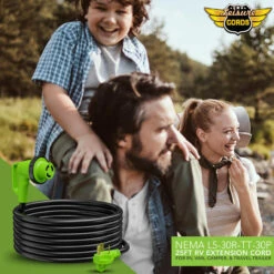 Twist Lock RV 30 Amp Power Cord With LED Power Indictor - 30 Amp Male To 30 Amp 90 Degree Female Locking Plug 25 Foot -RV accessories leisure cords twist lock rv 30 amp power cord with led power indictor 30 amp male to 30 amp 90 degree female locking plug 25 foot 95268.1682484375