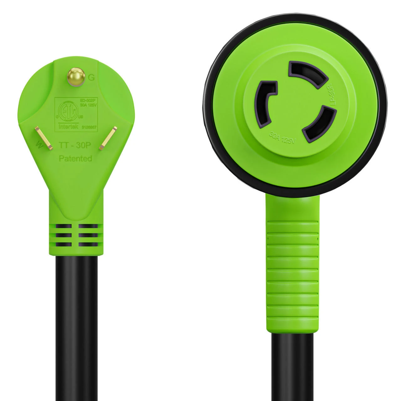 Twist Lock RV 30 Amp Power Cord With LED Power Indictor - 30 Amp Male To 30 Amp 90 Degree Female Locking Plug 50 Foot 9 Twist Lock RV 30 Amp Power Cord With LED Power Indictor - 30 Amp Male To 30 Amp 90 Degree Female Locking Plug 50 Foot - Image 7