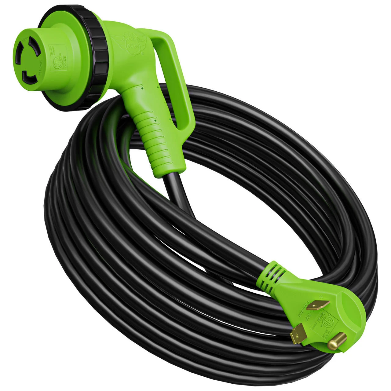 Twist Lock RV 30 Amp Power Cord With LED Power Indictor - 30 Amp Male To 30 Amp 90 Degree Female Locking Plug 50 Foot 13 Twist Lock RV 30 Amp Power Cord With LED Power Indictor - 30 Amp Male To 30 Amp 90 Degree Female Locking Plug 50 Foot - Image 11