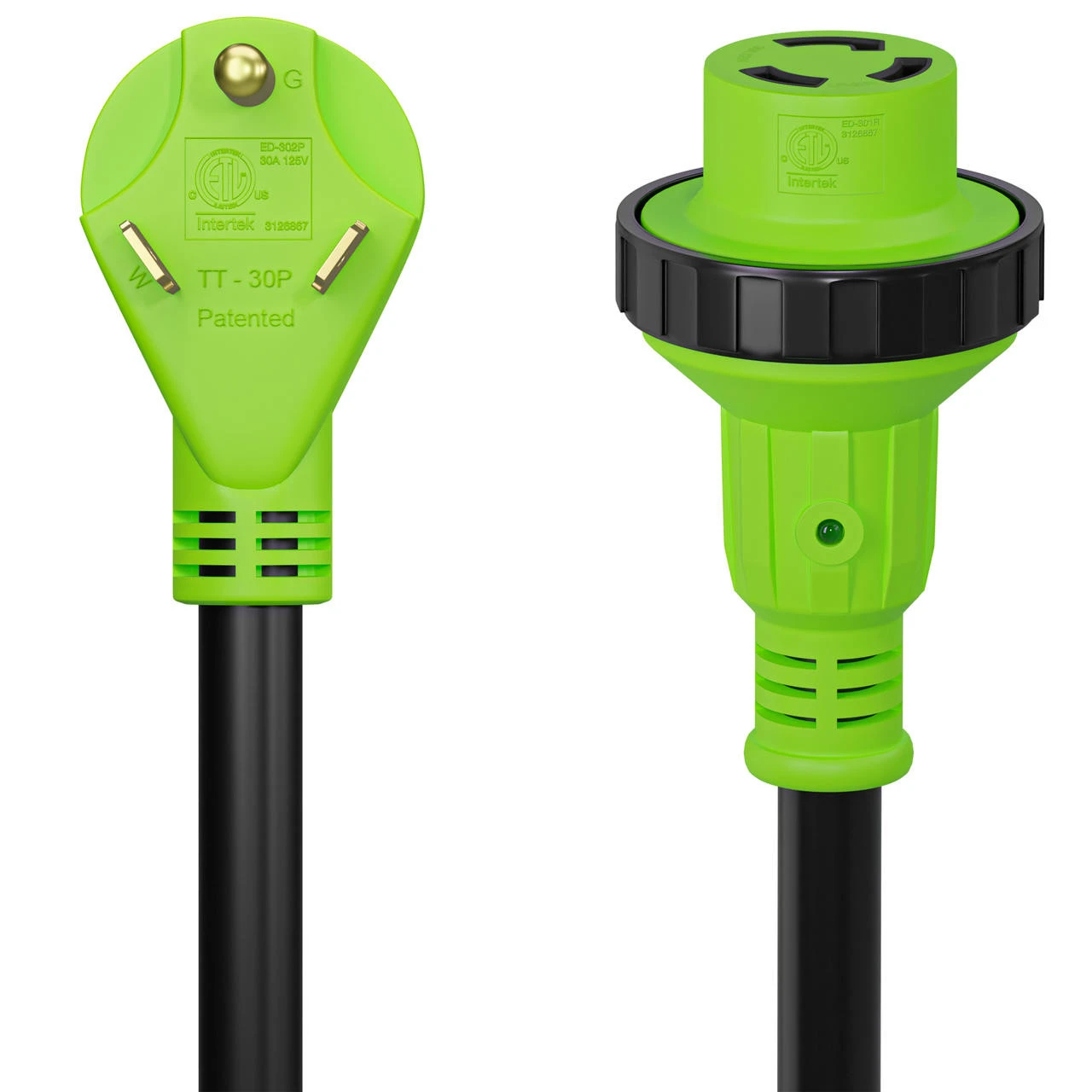 Twist Lock RV 30 Amp Power Cord With LED Power Indictor - 30 Amp Male To 30 Amp Female Locking Plug 25 Foot 9 Twist Lock RV 30 Amp Power Cord With LED Power Indictor - 30 Amp Male To 30 Amp Female Locking Plug 25 Foot - Image 7