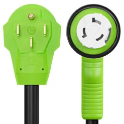 Twist Lock RV 50 Amp Power Cord With LED Power Indictor - 50 Amp Male To 50 Amp 90 Degree Female Locking Plug 15 Foot -RV accessories leisure cords twist lock rv 50 amp power cord with led power indictor 50 amp male to 50 amp 90 degree female locking plug 15 foot 12098.1683262795