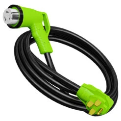 Twist Lock RV 50 Amp Power Cord With LED Power Indictor - 50 Amp Male To 50 Amp 90 Degree Female Locking Plug 15 Foot -RV accessories leisure cords twist lock rv 50 amp power cord with led power indictor 50 amp male to 50 amp 90 degree female locking plug 15 foot 13213.1683262796