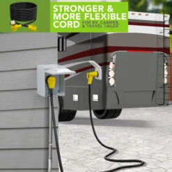 Twist Lock RV 50 Amp Power Cord With LED Power Indictor - 50 Amp Male To 50 Amp 90 Degree Female Locking Plug 36 Foot 19 Twist Lock RV 50 Amp Power Cord With LED Power Indictor - 50 Amp Male To 50 Amp 90 Degree Female Locking Plug 36 Foot -RV accessories leisure cords twist lock rv 50 amp power cord with led power indictor 50 amp male to 50 amp 90 degree female locking plug 36 foot 43909.1683349305