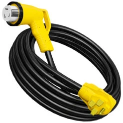 Twist Lock RV 50 Amp Power Cord With LED Power Indictor - 50 Amp Male To 50 Amp 90 Degree Female Locking Plug 36 Foot 24 Twist Lock RV 50 Amp Power Cord With LED Power Indictor - 50 Amp Male To 50 Amp 90 Degree Female Locking Plug 36 Foot -RV accessories leisure cords twist lock rv 50 amp power cord with led power indictor 50 amp male to 50 amp 90 degree female locking plug 36 foot 56871.1683349313