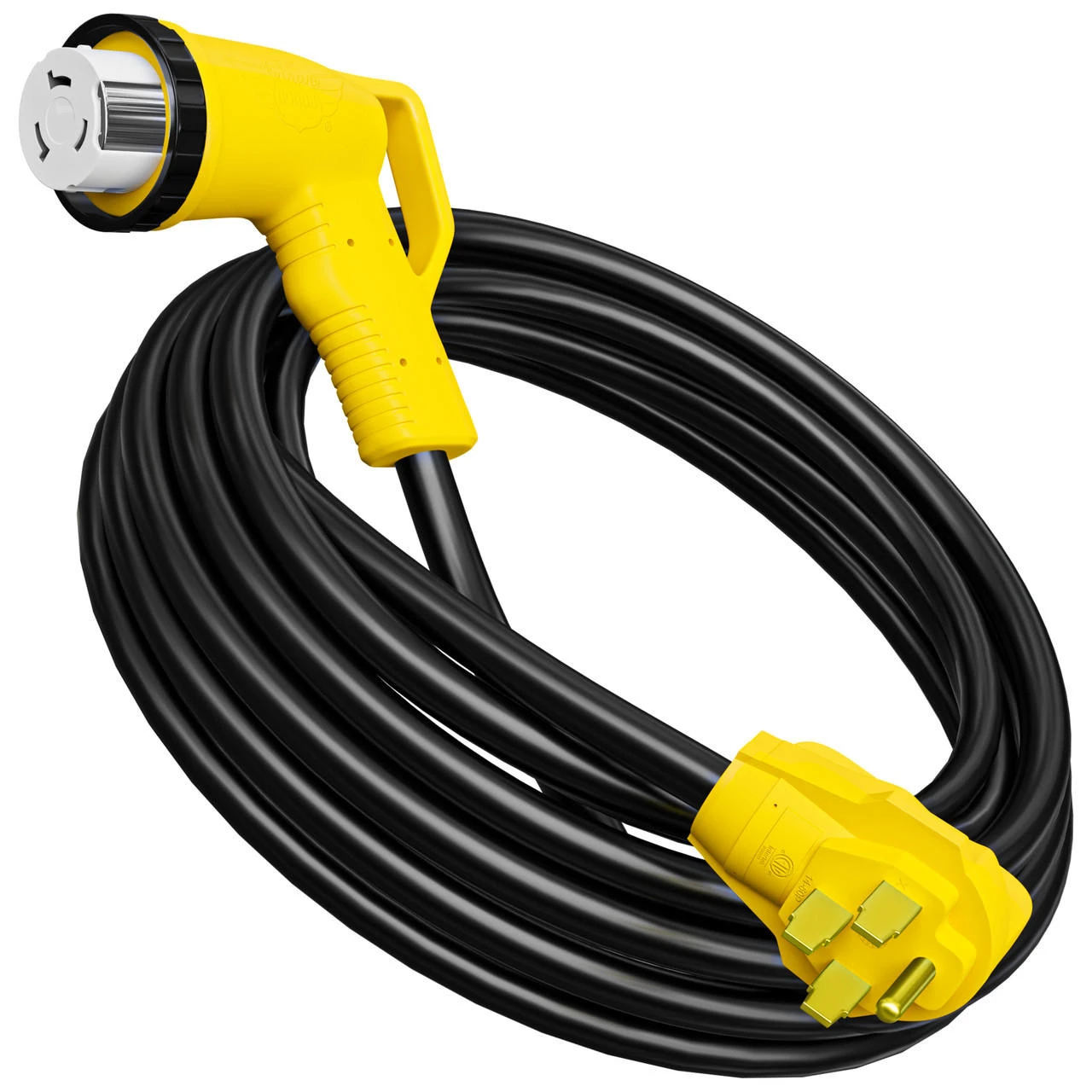 Twist Lock RV 50 Amp Power Cord With LED Power Indictor - 50 Amp Male To 50 Amp 90 Degree Female Locking Plug 36 Foot 13 Twist Lock RV 50 Amp Power Cord With LED Power Indictor - 50 Amp Male To 50 Amp 90 Degree Female Locking Plug 36 Foot - Image 11