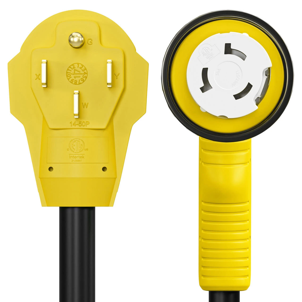 Twist Lock RV 50 Amp Power Cord With LED Power Indictor - 50 Amp Male To 50 Amp 90 Degree Female Locking Plug 36 Foot 9 Twist Lock RV 50 Amp Power Cord With LED Power Indictor - 50 Amp Male To 50 Amp 90 Degree Female Locking Plug 36 Foot - Image 7