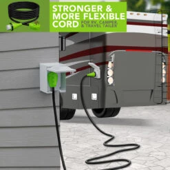 Twist Lock RV 50 Amp Power Cord With LED Power Indictor - 50 Amp Male To 50 Amp Female Locking Plug 15 Foot 16 Twist Lock RV 50 Amp Power Cord With LED Power Indictor - 50 Amp Male To 50 Amp Female Locking Plug 15 Foot -RV accessories leisure cords twist lock rv 50 amp power cord with led power indictor 50 amp male to 50 amp female locking plug 15 foot 33347.1678319523