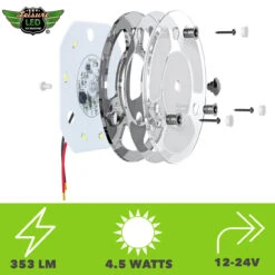 Leisure LED 12V RV LED Ceiling Dome Multi Color Touch Dimmable Slim Surface Mount Puck Light Fixture Interior Lighting For Car/RV/Trailer/Camper/Boat 12V 3000K-4500K 353 Lumen 14 Leisure LED 12V RV LED Ceiling Dome Multi Color Touch Dimmable Slim Surface Mount Puck Light Fixture Interior Lighting For Car/RV/Trailer/Camper/Boat 12V 3000K-4500K 353 Lumen -RV accessories leisure led 12v rv led ceiling dome multi color touch dimmable slim surface mount puck light fixture interior lighting for carrvtrailercamperboat 12v 3000k 4500k 353 lumen 16441.1663801786