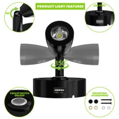 Leisure LED 3" 12V RV Interior Reading Light With Touch Activated Dimming Settings, Black Finish 17 Leisure LED 3" 12V RV Interior Reading Light With Touch Activated Dimming Settings, Black Finish -RV accessories leisure led 3 12v rv interior reading light with touch activated dimming settings black finish 40179.1665617986