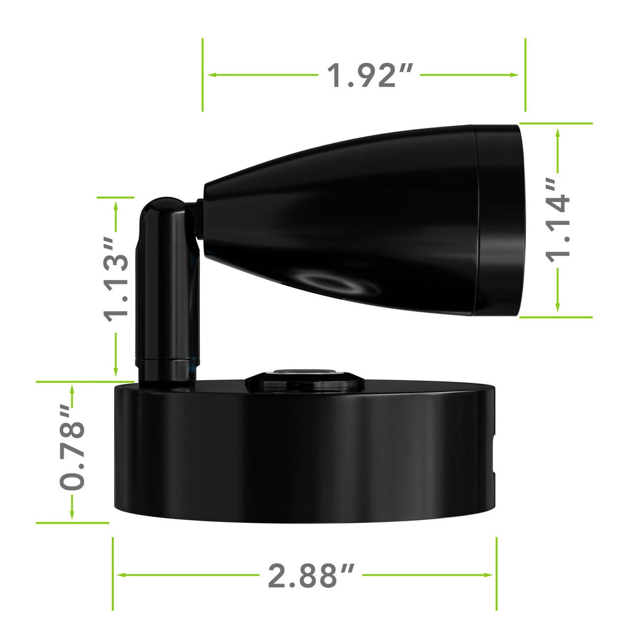 Leisure LED 3" 12V RV Interior Reading Light With Touch Activated Dimming Settings, Black Finish 4 Leisure LED 3" 12V RV Interior Reading Light With Touch Activated Dimming Settings, Black Finish - Image 2