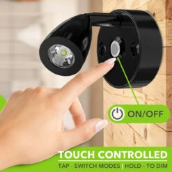 Leisure LED 3" 12V RV Interior Reading Light With Touch Activated Dimming Settings, Black Finish 14 Leisure LED 3" 12V RV Interior Reading Light With Touch Activated Dimming Settings, Black Finish -RV accessories leisure led 3 12v rv interior reading light with touch activated dimming settings black finish 91561.1665617993