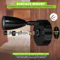 Leisure LED 3" 12V RV Interior Reading Light With Touch Activated Dimming Settings, Black Finish 20 Leisure LED 3" 12V RV Interior Reading Light With Touch Activated Dimming Settings, Black Finish -RV accessories leisure led 3 12v rv interior reading light with touch activated dimming settings black finish 95532.1665617989