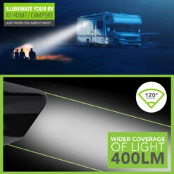 LED RV Exterior 13" Awning Porch Light No Switch 12 Volt 20 LED RV Exterior 13" Awning Porch Light No Switch 12 Volt -RV accessories leisure led led rv exterior 13 awning porch light no switch 12 volt 53659.1642098002