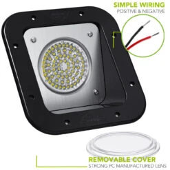 LED RV Exterior Porch Utility 12v 1100 Lumen Warrior Flood Lighting Fixture 13 LED RV Exterior Porch Utility 12v 1100 Lumen Warrior Flood Lighting Fixture -RV accessories leisure led led rv exterior porch utility 12v 1100 lumen warrior flood lighting fixture 38144.1660082655