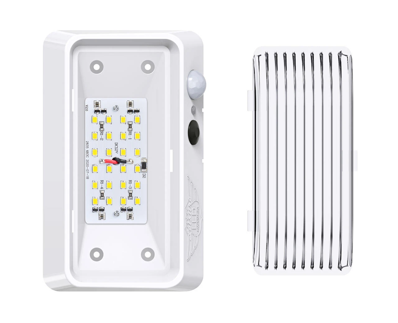 LED RV Exterior Porch Utility Light - 11-18v 300 Lumen Lighting Fixture With Motion Sensor 11 LED RV Exterior Porch Utility Light - 11-18v 300 Lumen Lighting Fixture With Motion Sensor - Image 9