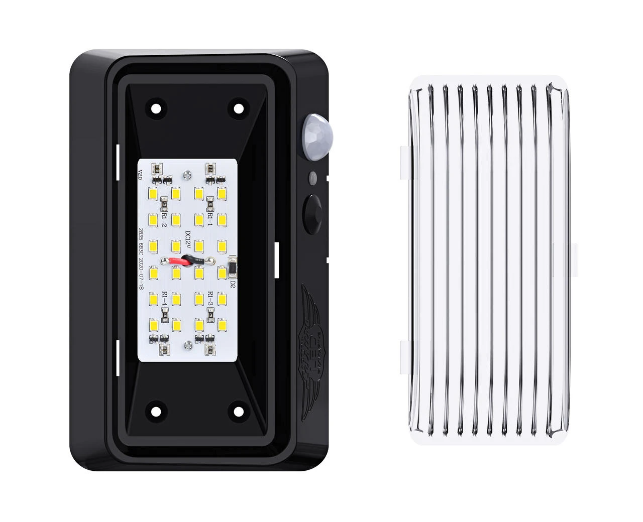 LED RV Exterior Porch Utility Light - 11-18v 300 Lumen Lighting Fixture With Motion Sensor 12 LED RV Exterior Porch Utility Light - 11-18v 300 Lumen Lighting Fixture With Motion Sensor - Image 10