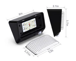 LED RV Exterior Porch Utility Light - 11-18v 300 Lumen Lighting Fixture With Motion Sensor 17 LED RV Exterior Porch Utility Light - 11-18v 300 Lumen Lighting Fixture With Motion Sensor -RV accessories leisure led led rv exterior porch utility light 11 18v 300 lumen lighting fixture with motion sensor 82635.1642091165