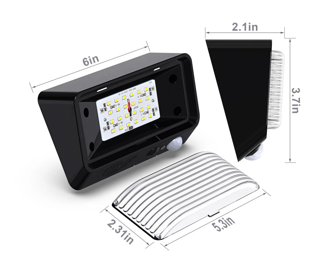 LED RV Exterior Porch Utility Light - 11-18v 300 Lumen Lighting Fixture With Motion Sensor 8 LED RV Exterior Porch Utility Light - 11-18v 300 Lumen Lighting Fixture With Motion Sensor - Image 6