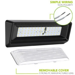 LED RV Exterior Porch Utility Light XL 12v 650 Lumen Lighting Fixture Black Base -RV accessories leisure led led rv exterior porch utility light xl 12v 650 lumen lighting fixture black base 88823.1642096443