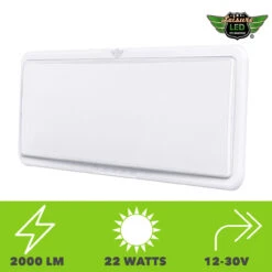 LED RV LED Ceiling Interior Light Fixture 2000 Lumen With Touch Dimmer Switch 12V 21 X 8" Natural White 4000-4500K With White Trim 18 LED RV LED Ceiling Interior Light Fixture 2000 Lumen With Touch Dimmer Switch 12V 21 X 8" Natural White 4000-4500K With White Trim -RV accessories leisure led led rv led ceiling interior light fixture 2000 lumen with touch dimmer switch 12v 21 x 8 natural white 4000 4500k with white trim 51060.1663110005