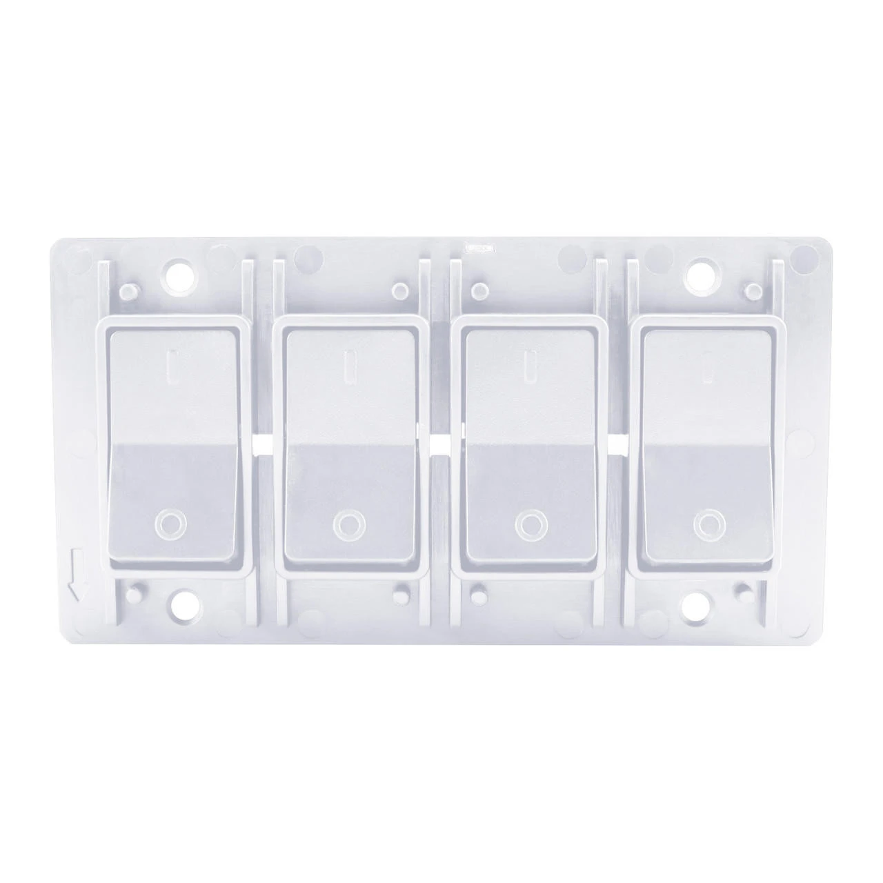 Leisure LED Modern Quadruple SPST On-Off Switch With Bezel, 12-Volt, For RV, Trailer, Camper, With Label Sticker 14 Leisure LED Modern Quadruple SPST On-Off Switch With Bezel, 12-Volt, For RV, Trailer, Camper, With Label Sticker - Image 12