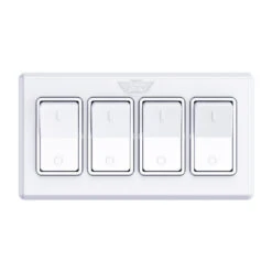 Leisure LED Modern Quadruple SPST On-Off Switch With Bezel, 12-Volt, For RV, Trailer, Camper, With Label Sticker 20 Leisure LED Modern Quadruple SPST On-Off Switch With Bezel, 12-Volt, For RV, Trailer, Camper, With Label Sticker -RV accessories leisure led modern quadruple spst on off switch with bezel 12 volt for rv trailer camper with label sticker 66353.1686117482