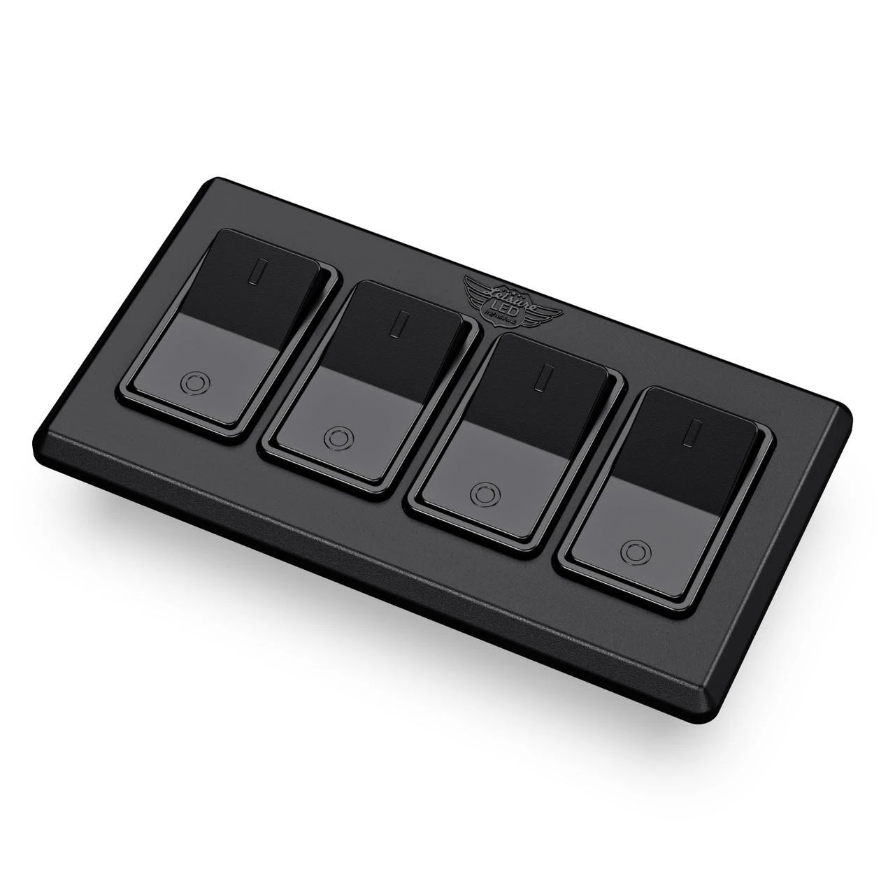 Leisure LED Modern Quadruple SPST On-Off Switch With Bezel, 12-Volt, For RV, Trailer, Camper, With Label Sticker 13 Leisure LED Modern Quadruple SPST On-Off Switch With Bezel, 12-Volt, For RV, Trailer, Camper, With Label Sticker - Image 11