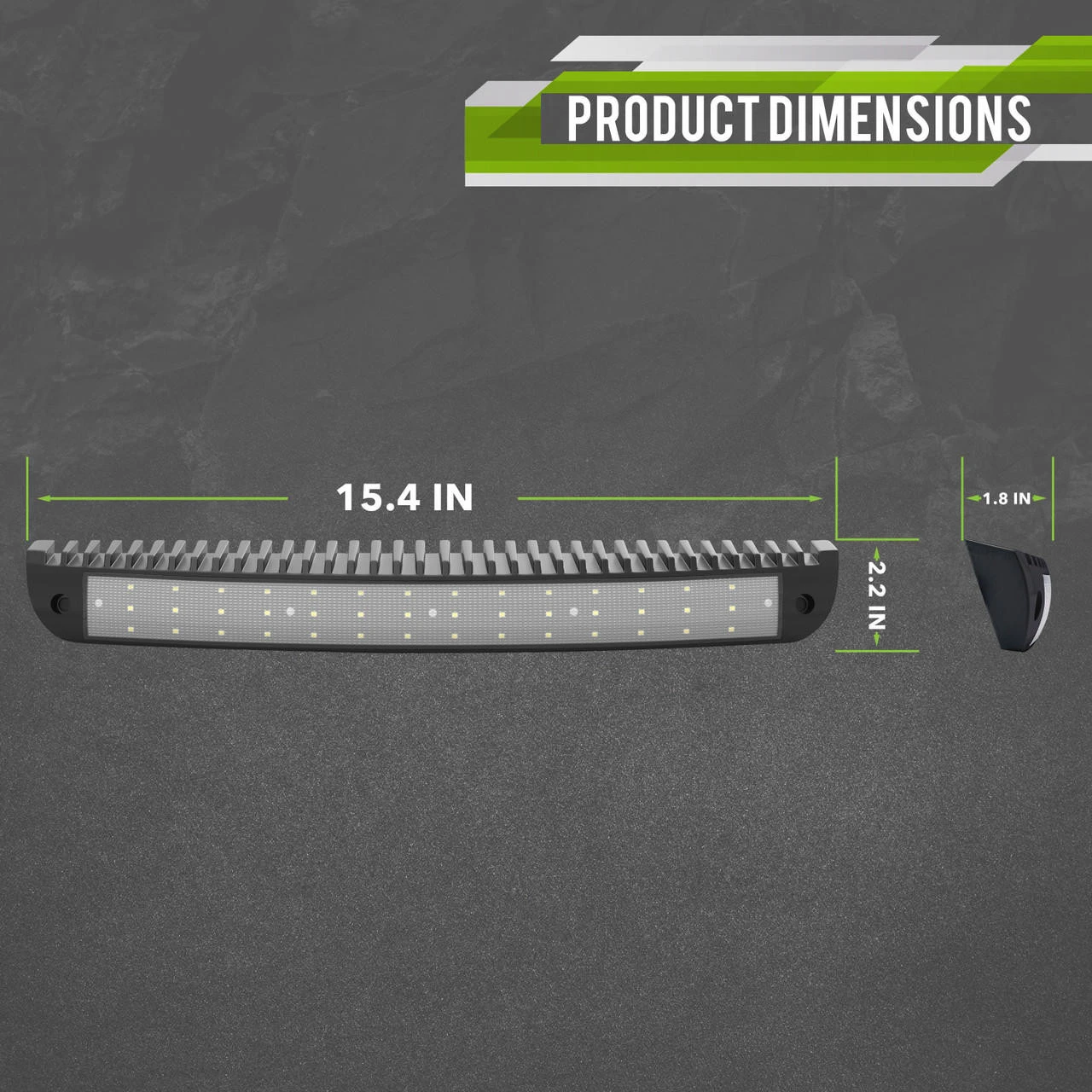 Leisure LED RV Curved Exterior Aluminum Porch Utility Light - 12v 3500 Lumen Curved Lighting Fixture. Replacement Lighting For RVs, Trailers, Campers, 5th Wheels 4 Leisure LED RV Curved Exterior Aluminum Porch Utility Light - 12v 3500 Lumen Curved Lighting Fixture. Replacement Lighting For RVs, Trailers, Campers, 5th Wheels - Image 2