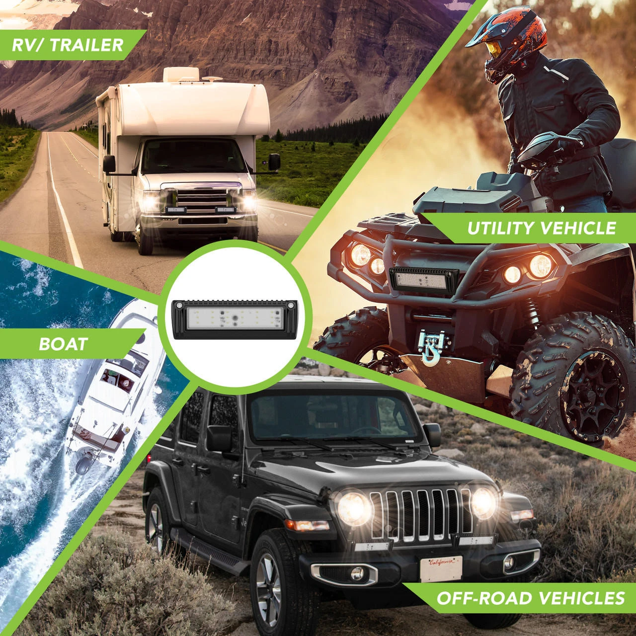 Leisure LED RV Exterior Porch Utility Light - 12v 1450 Lumen 9" Lighting Fixture. Replacement Lighting For RVs, Trailers, Campers, 5th Wheels 7 Leisure LED RV Exterior Porch Utility Light - 12v 1450 Lumen 9" Lighting Fixture. Replacement Lighting For RVs, Trailers, Campers, 5th Wheels - Image 5