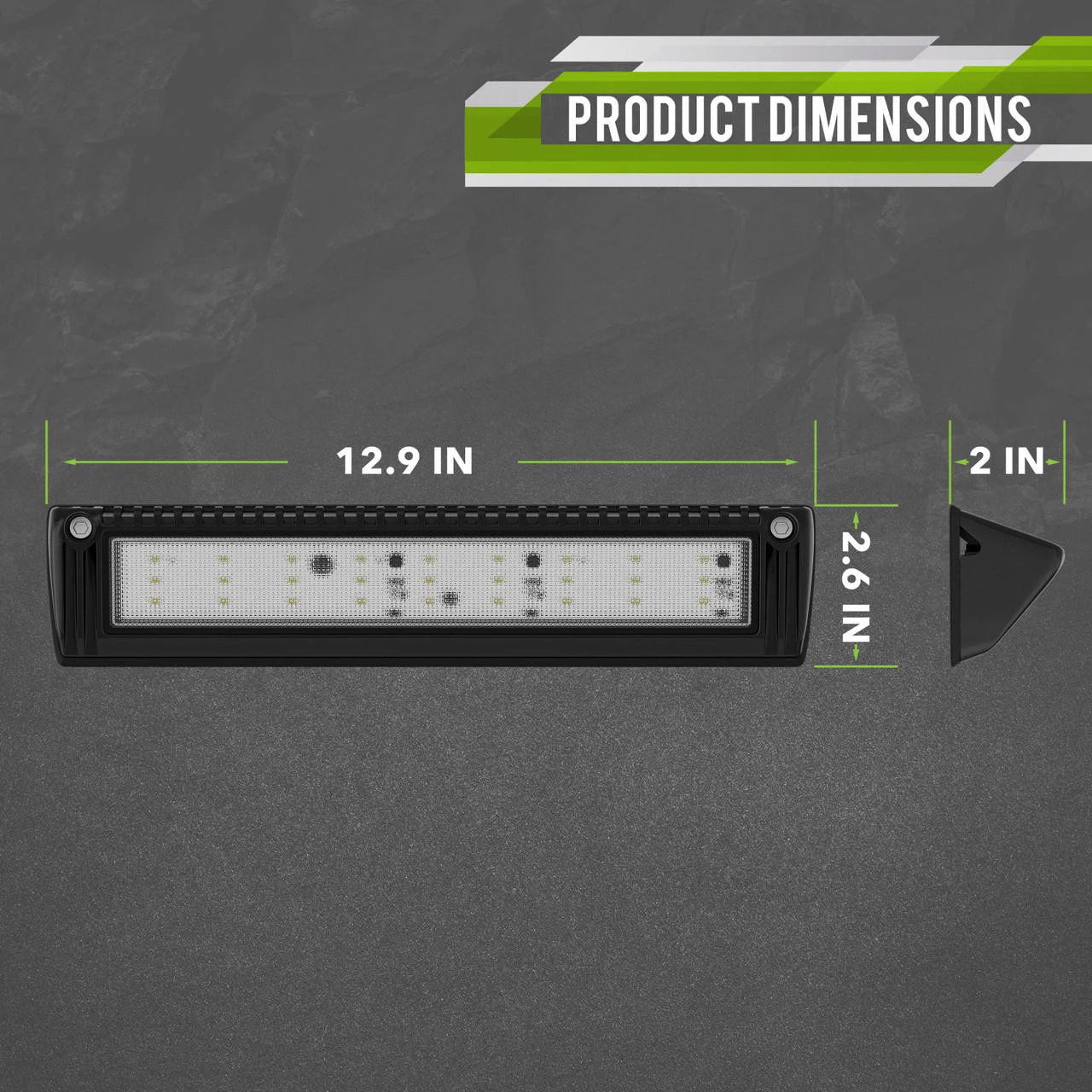 Leisure LED RV Exterior Porch Utility Light - 12v 2250 Lumen 12.9" Lighting Fixture. Replacement Lighting For RVs, Trailers, Campers, 5th Wheels 4 Leisure LED RV Exterior Porch Utility Light - 12v 2250 Lumen 12.9" Lighting Fixture. Replacement Lighting For RVs, Trailers, Campers, 5th Wheels - Image 2