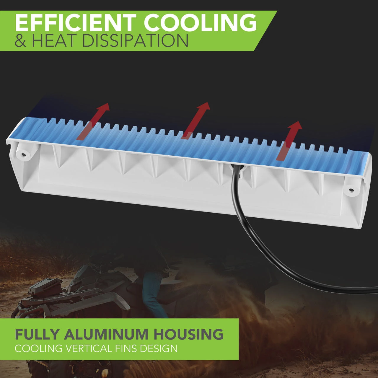 Leisure LED RV Exterior Porch Utility Light - 12v 2250 Lumen 12.9" Lighting Fixture. Replacement Lighting For RVs, Trailers, Campers, 5th Wheels 8 Leisure LED RV Exterior Porch Utility Light - 12v 2250 Lumen 12.9" Lighting Fixture. Replacement Lighting For RVs, Trailers, Campers, 5th Wheels - Image 6