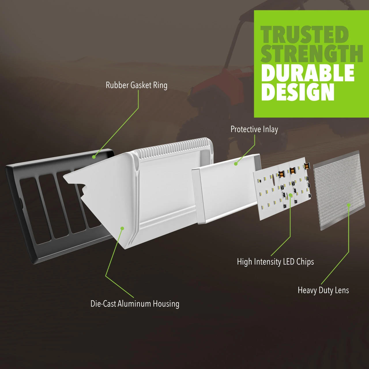 Leisure LED RV Exterior Porch Utility Light - 12v 2250 Lumen 12.9" Lighting Fixture. Replacement Lighting For RVs, Trailers, Campers, 5th Wheels 6 Leisure LED RV Exterior Porch Utility Light - 12v 2250 Lumen 12.9" Lighting Fixture. Replacement Lighting For RVs, Trailers, Campers, 5th Wheels - Image 4