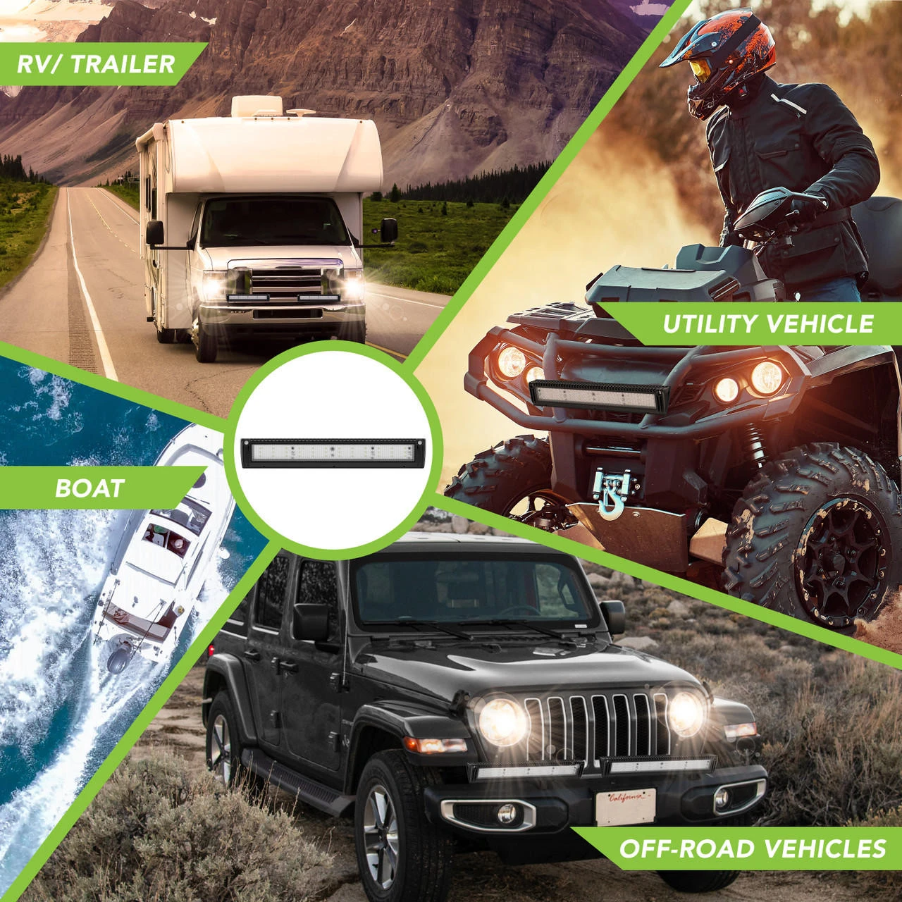 Leisure LED RV Exterior Porch Utility Light - 12v 3200 Lumen 17.7" Lighting Fixture. Replacement Lighting For RVs, Trailers, Campers, 5th Wheels 7 Leisure LED RV Exterior Porch Utility Light - 12v 3200 Lumen 17.7" Lighting Fixture. Replacement Lighting For RVs, Trailers, Campers, 5th Wheels - Image 5