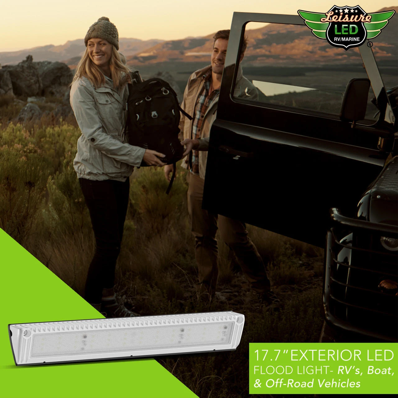 Leisure LED RV Exterior Porch Utility Light - 12v 3200 Lumen 17.7" Lighting Fixture. Replacement Lighting For RVs, Trailers, Campers, 5th Wheels 12 Leisure LED RV Exterior Porch Utility Light - 12v 3200 Lumen 17.7" Lighting Fixture. Replacement Lighting For RVs, Trailers, Campers, 5th Wheels - Image 10