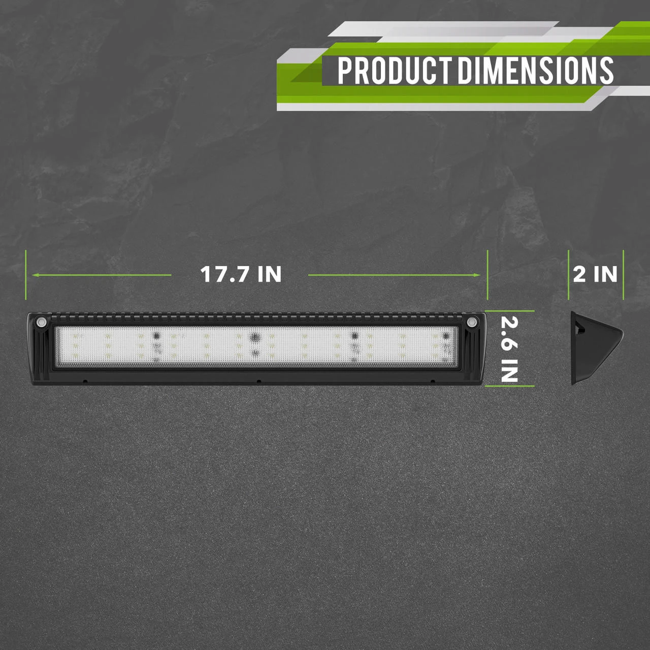 Leisure LED RV Exterior Porch Utility Light - 12v 3200 Lumen 17.7" Lighting Fixture. Replacement Lighting For RVs, Trailers, Campers, 5th Wheels 4 Leisure LED RV Exterior Porch Utility Light - 12v 3200 Lumen 17.7" Lighting Fixture. Replacement Lighting For RVs, Trailers, Campers, 5th Wheels - Image 2