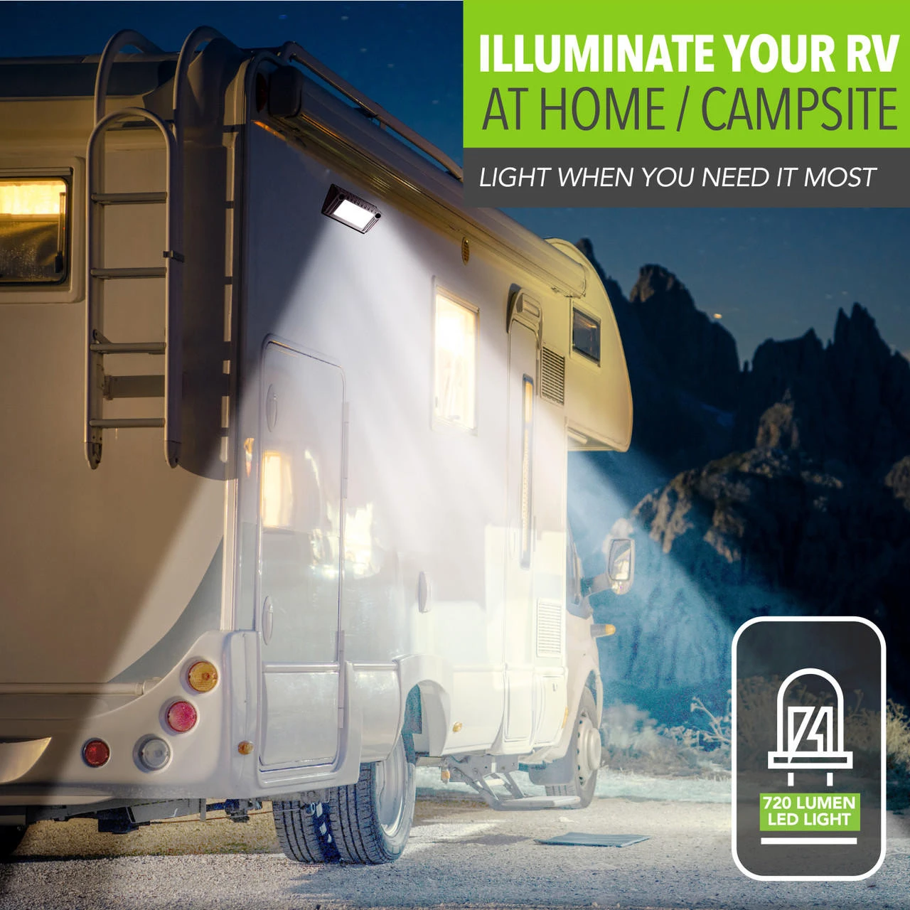 Leisure LED RV Exterior Porch Utility Light - 12v 720 Lumen 5" Lighting Fixture. Replacement Lighting For RVs, Trailers, Campers, 5th Wheels 5 Leisure LED RV Exterior Porch Utility Light - 12v 720 Lumen 5" Lighting Fixture. Replacement Lighting For RVs, Trailers, Campers, 5th Wheels - Image 3