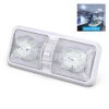 Leisure LED RV LED Ceiling Double Dome Interior Light Fixture With ON/Off Switch Cool White 6000-6500K 48-2835SMD -RV accessories leisure led rv led ceiling double dome interior light fixture with onoff switch cool white 6000 6500k 48 2835smd 20308.1672450865