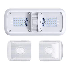 Leisure LED RV LED Ceiling Double Dome Light Fixture With ON/OFF Switch Interior Lighting For Car/RV/Trailer/Camper/Boat DC 12V 750LM Natural White 4000-4500K 18 Leisure LED RV LED Ceiling Double Dome Light Fixture With ON/OFF Switch Interior Lighting For Car/RV/Trailer/Camper/Boat DC 12V 750LM Natural White 4000-4500K -RV accessories leisure led rv led ceiling double dome light fixture with onoff switch interior lighting for carrvtrailercamperboat dc 12v 750lm natural white 4000 4500k 24088.1687328574