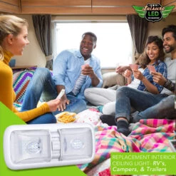 Leisure LED RV LED Ceiling Double Dome Light Fixture With ON/OFF Switch Interior Lighting For Car/RV/Trailer/Camper/Boat DC 12V 750LM Natural White 4000-4500K 21 Leisure LED RV LED Ceiling Double Dome Light Fixture With ON/OFF Switch Interior Lighting For Car/RV/Trailer/Camper/Boat DC 12V 750LM Natural White 4000-4500K -RV accessories leisure led rv led ceiling double dome light fixture with onoff switch interior lighting for carrvtrailercamperboat dc 12v 750lm natural white 4000 4500k 55110.1687328582