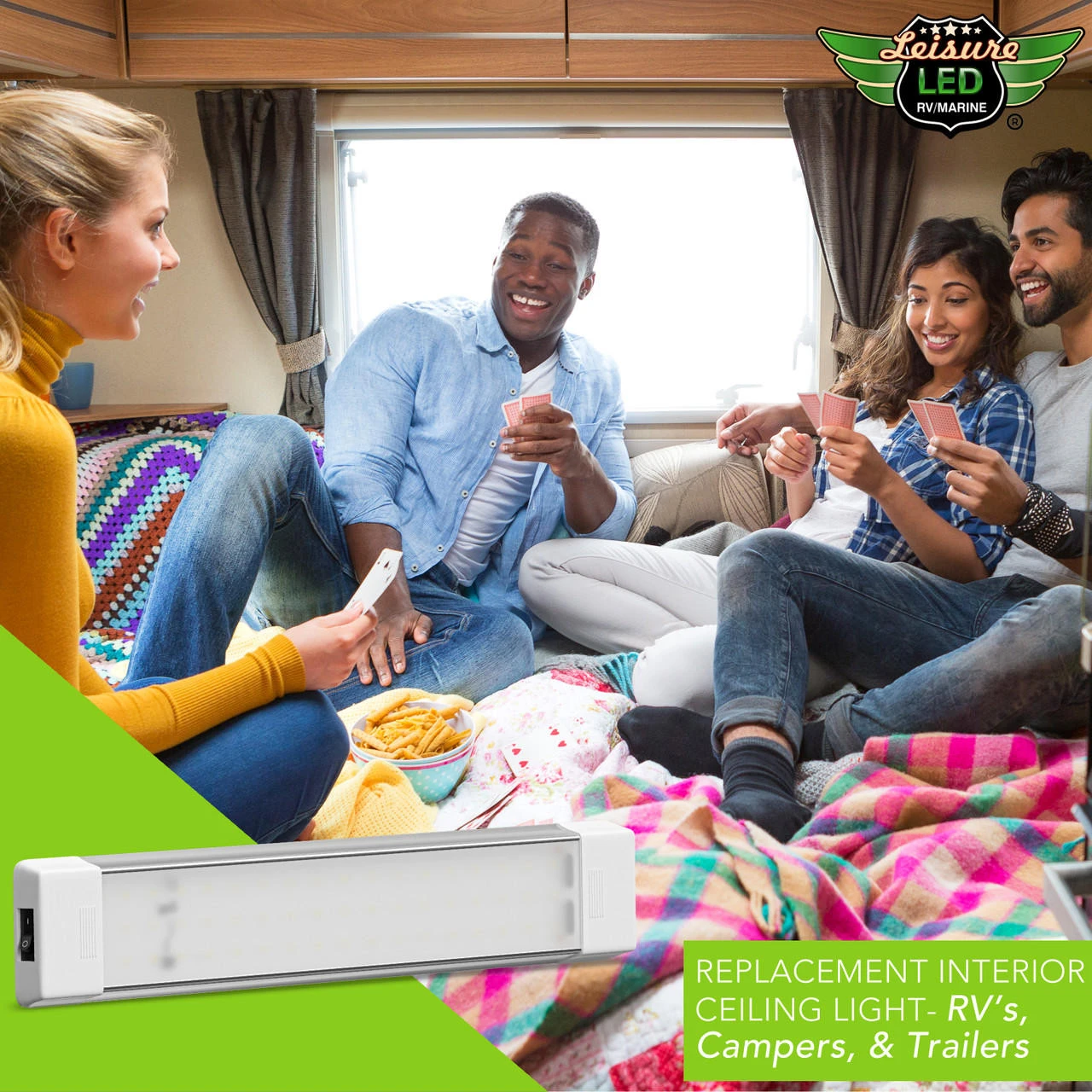 Front Page -RV accessories leisure led rv led ceiling light fixture with onoff switch 5000k natural white 12v24v dc led interior light fixturevan cargo area light for rv and utility 14304.1658439241