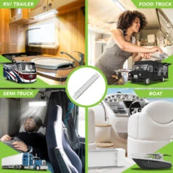 Leisure LED RV LED Ceiling Light Fixture With ON/Off Switch 5000K Natural White 12V/24V DC, LED Interior Light Fixture/Van Cargo Area Light For RV & Utility -RV accessories leisure led rv led ceiling light fixture with onoff switch 5000k natural white 12v24v dc led interior light fixturevan cargo area light for rv and utility 68570.1658439234