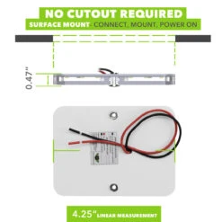 Leisure LED Single LED Acrylic Fixture Dimmable Multi-Color Light With Soft Blue Night Light -RV accessories leisure led single led acrylic fixture dimmable multi color light with soft blue night light 54287.1699007674