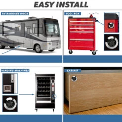 Leisure Coachworks 1 1/8" Keyed Tubular With Straight Cam Lock Latch Keyed Alike ( 1 1/8") -RV accessories leisure lock leisure coachworks 1 18 keyed tubular with straight and offset cam lock latch keyed alike 1 18 97244.1642096448